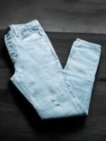 بنطلون جينز رجالي سليم فيت مقطع