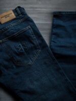 بنطلون جينز رجالي سليم فيت مقطع - الصورة 8