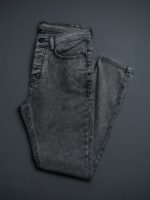 ⁦بنطلون جينز رجالي سليم فيت سادة⁩ - الصورة ⁦2⁩