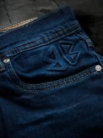 بنطلون جينز رجالي سليم فيت مقطع - الصورة 4