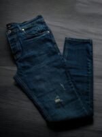 بنطلون جينز رجالي سليم فيت مقطع - الصورة 6