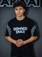 تيشيرت رجالي قطن اوفر سايز مطبوع رابر Donald DUCK - الصورة 5