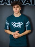 تيشيرت رجالي قطن اوفر سايز مطبوع رابر Donald DUCK - الصورة 6