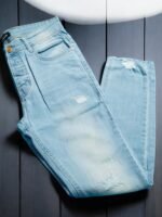 بنطلون رجالي دينيم (جينز) سليم فيت كاتنج TOWN - الصورة 3