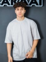 تيشيرت رجالي قطن اوفر سايز ساده Balenciaga - الصورة 2