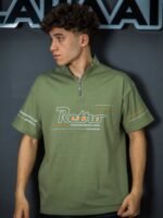 ⁦تيشيرت رجالي اوفر سايز نص سوسته⁩ - الصورة ⁦2⁩