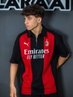 تيشيرت رجالي قطن اوفر سايز مطبوع AC MILAN - الصورة 3