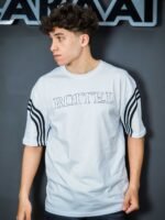 ⁦تيشيرت رجالي قطن اوفر سايز مطبوع BULLET⁩ - الصورة ⁦7⁩