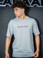 تيشيرت رجالي اوفر سايز بطباعة Brand State
