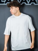 تيشيرت رجالي قطن اوفر سايز ساده Balenciaga