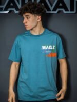 تيشرت رجالي اوفرسايز قطن بطباعة WAKLE - الصورة 3