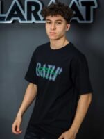 ⁦تيشيرت رجالي اوفر سايز بطباعة INTERNOVA⁩ - الصورة ⁦2⁩