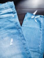 بنطلون رجالي سليم فيت تقطيع - الصورة 2