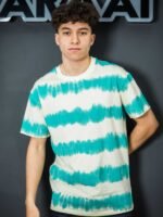 تيشرت رجالي سليم فيت قطن سادة مقلم - الصورة 2