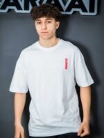 ⁦تيشيرت رجالي اوفر سايز مطبوع M⁩ - الصورة ⁦7⁩