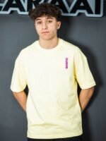 ⁦تيشيرت رجالي اوفر سايز مطبوع M⁩ - الصورة ⁦5⁩