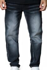 بنطلون رجالي دينيم (جينز) وايد ليج ساده Pull & Bear