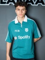 تيشرت رجالي اوفر سايز تطريز Barcelona