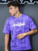 تيشرت رجالي مستورد بطباعة BASEBALL