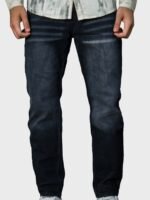 بنطلون رجالي جينز سادة بويفريند - الصورة 3