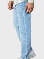 بنطلون رجالي جينز سادة بويفريند - الصورة 2