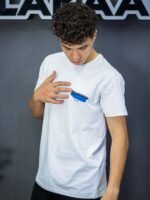 ⁦تيشيرت رجالي ليكرا سليم فيت BLANCED⁩ - الصورة ⁦5⁩