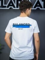 ⁦تيشيرت رجالي ليكرا سليم فيت BLANCED⁩ - الصورة ⁦6⁩