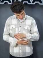 قميص رجالي كاروه سادة بجيبين - الصورة 4