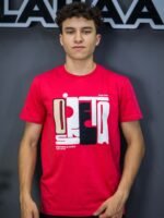 تيشيرت رجالي ليكرا (ناعم) ضيق طبعة كتابية