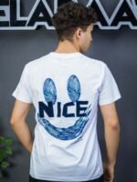 ⁦تيشيرت رجالي ليكرا  يُناسب الجسم Smile⁩ - الصورة ⁦2⁩