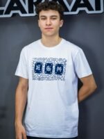 تيشيرت رجالي ليكرا بطباعة Chinese