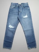 بنطلون جينز رجالي بويفريند مقطع