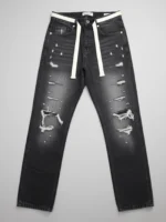 بنطلون جينز رجالي وايد ليج حبل