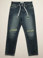 ⁦بنطلون جينز رجالي بويفريند حبل⁩ - الصورة ⁦3⁩