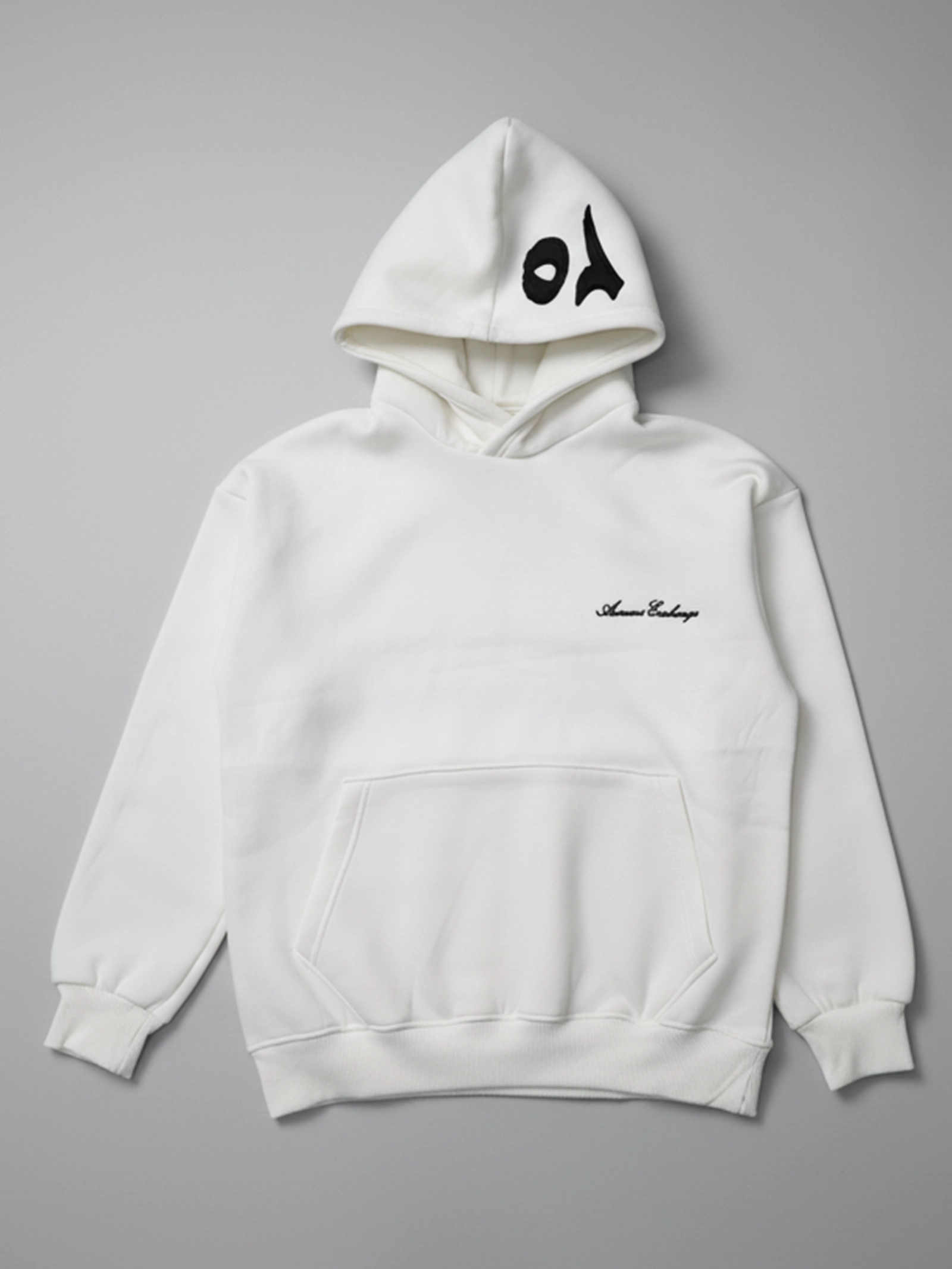 18 هودي رجالي قطن اوفر سايز مطرز زنط 25 - الصورة 1