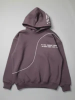 ⁦هودي رجالي قطن اوفر سايز طباعه MOMENT⁩ - الصورة ⁦2⁩